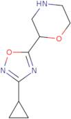 2-(3-Cyclopropyl-1,2,4-oxadiazol-5-yl)morpholine