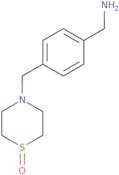 4-{[4-(Aminomethyl)phenyl]methyl}-1λ4-thiomorpholin-1-one