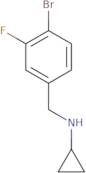 N-[(4-Bromo-3-fluorophenyl)methyl]cyclopropanamine