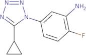 5-(5-Cyclopropyl-1H-1,2,3,4-tetrazol-1-yl)-2-fluoroaniline