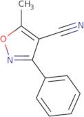 5-Methyl-3-phenyl-1,2-oxazole-4-carbonitrile