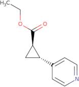 rac-Ethyl (1R,2R)-2-(pyridin-4-yl)cyclopropane-1-carboxylate, trans
