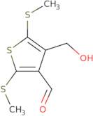 4-(Hydroxymethyl)-2,5-bis(methylthio)thiophene-3-carbaldehyde