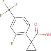 1-[2-Fluoro-4-(trifluoromethyl)phenyl]cyclopropane-1-carboxylic acid