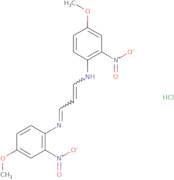 (3-(4-methoxy-2-nitrophenylamino)prop-2-enylidene)4-methoxy-2-nitrophenylamine, hydrochloride