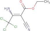Ethyl (2Z)-3-amino-4,4,4-trichloro-2-cyanobut-2-enoate