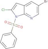 5-Bromo-2-chloro-1-(phenylsulfonyl)-1H-pyrrolo[2,3-b]pyridine