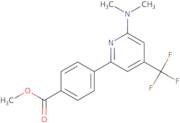 4-(6-Dimethylamino-4-trifluoromethyl-pyridin-2-yl)-benozic acid methyl ester