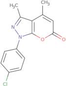 1-(4-Chlorophenyl)-3,4-dimethylpyrano[2,3-c]pyrazol-6(1H)-one