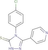 4-(4-Chlorophenyl)-5-(pyridin-4-yl)-4H-1,2,4-triazole-3-thiol