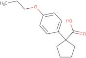 1-(4-Propoxyphenyl)cyclopentanecarboxylic acid