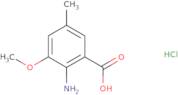 2-Amino-3-methoxy-5-methylbenzoic acid hydrochloride