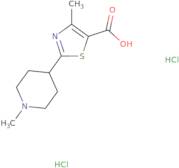 4-Methyl-2-(1-methylpiperidin-4-yl)-1,3-thiazole-5-carboxylic acid dihydrochloride
