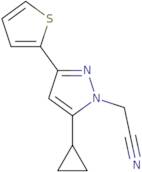 2-(5-Cyclopropyl-3-(thiophen-2-yl)-1H-pyrazol-1-yl)acetonitrile