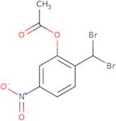 2-(Dibromomethyl)-5-nitrophenyl acetate