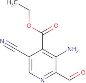 Ethyl 3-amino-5-cyano-2-formylisonicotinate