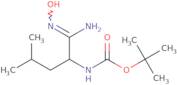 tert-Butyl N-[1-(N'-hydroxycarbamimidoyl)-3-methylbutyl]carbamate