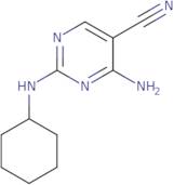 4-Amino-2-(cyclohexylamino)pyrimidine-5-carbonitrile