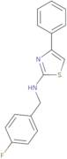 N-[(4-Fluorophenyl)methyl]-4-phenyl-1,3-thiazol-2-amine