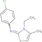 N-(4-Chlorophenyl)-3-ethyl-4-methyl-2,3-dihydro-1,3-thiazol-2-imine