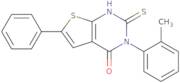 3-(2-Methylphenyl)-6-phenyl-2-sulfanyl-3H,4H-thieno[2,3-d]pyrimidin-4-one