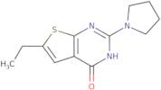 6-Ethyl-2-(pyrrolidin-1-yl)-3H,4H-thieno[2,3-d]pyrimidin-4-one