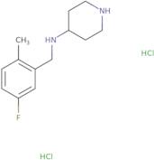 N-(5-Fluoro-2-methylbenzyl)piperidin-4-amine dihydrochloride