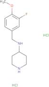 N-(3-Fluoro-4-methoxybenzyl)piperidin-4-amine dihydrochloride