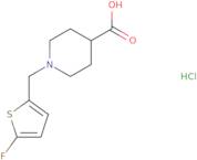 1-[(5-Fluorothiophen-2-yl)methyl]piperidine-4-carboxylic acid hydrochloride