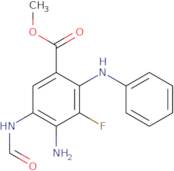 4-Amino-3-fluoro-5-formylamino-2-phenylaminobenzoic acid methyl ester