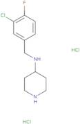 N-(3-Chloro-4-fluorobenzyl)piperidin-4-amine dihydrochloride