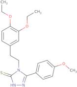 4-[2-(3,4-Diethoxyphenyl)ethyl]-5-(4-methoxyphenyl)-4H-1,2,4-triazole-3-thiol