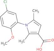 1-(5-Chloro-2-methoxyphenyl)-2,5-dimethyl-1H-pyrrole-3-carboxylic acid