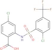 4-Chloro-2-[2-chloro-5-(trifluoromethyl)benzenesulfonamido]benzoic acid