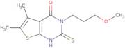 2-Mercapto-3-(3-methoxypropyl)-5,6-dimethylthieno[2,3-d]pyrimidin-4(3H)-one