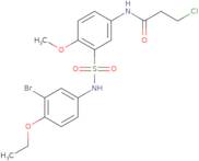 N-{3-[(3-Bromo-4-ethoxyphenyl)sulfamoyl]-4-methoxyphenyl}-3-chloropropanamide