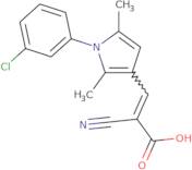 3-[1-(3-Chlorophenyl)-2,5-dimethyl-1H-pyrrol-3-yl]-2-cyanoprop-2-enoic acid