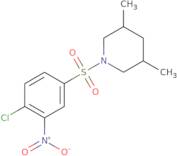 1-(4-Chloro-3-nitrobenzenesulfonyl)-3,5-dimethylpiperidine