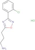 3-(3-(2-Chlorophenyl)-1,2,4-oxadiazol-5-yl)propan-1-amine hydrochloride