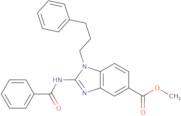 2-(Benzoylamino)-1-(3-phenylpropyl)-1H-benzimidazole-5-carboxylic acid methyl ester