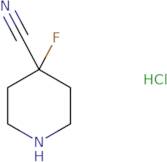 4-Fluoropiperidine-4-carbonitrile hydrochloride