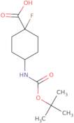 1-Fluoro-4-[(2-methylpropan-2-yl)oxycarbonylamino]cyclohexane-1-carboxylic acid