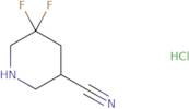 5,5-Difluoro-3-piperidinecarbonitrile hydrochloride