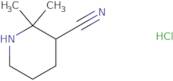 2,2-Dimethylpiperidine-3-carbonitrile hydrochloride