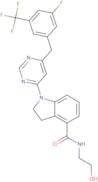 1-(6-{[3-Fluoro-5-(trifluoromethyl)phenyl]methyl}pyrimidin-4-yl)-N-(2-hydroxyethyl)-2,3-dihydro-1H-indole-4-carboxamide