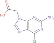 2-Amino-6-chloro-9H-purine-9-acetic acid