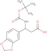 3-(1,3-Dioxaindan-5-yl)-3-{[(tert-butoxy)carbonyl]amino}propanoicacid