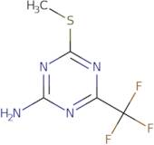 4-(Methylsulfanyl)-6-(trifluoromethyl)-1,3,5-triazin-2-amine