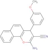 2-Amino-4-(3-methoxyphenyl)-4H-benzo[H]chromene-3-carbonitrile