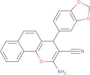 2-Amino-4-(1,3-benzodioxol-5-yl)-4H-benzo[H]chromene-3-carbonitrile